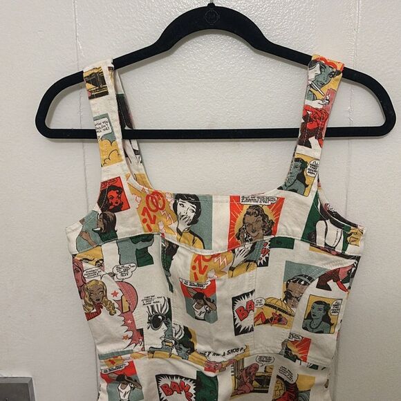 Reformation Davies Bustier Denim Mini Dress Comic Size 4 - Picture 5 of 10